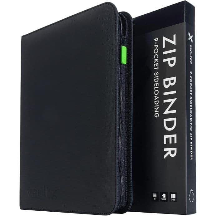 VaultX 9 Pocket Premium Exo-Tec® Zip Card Binder | Vault X Binder