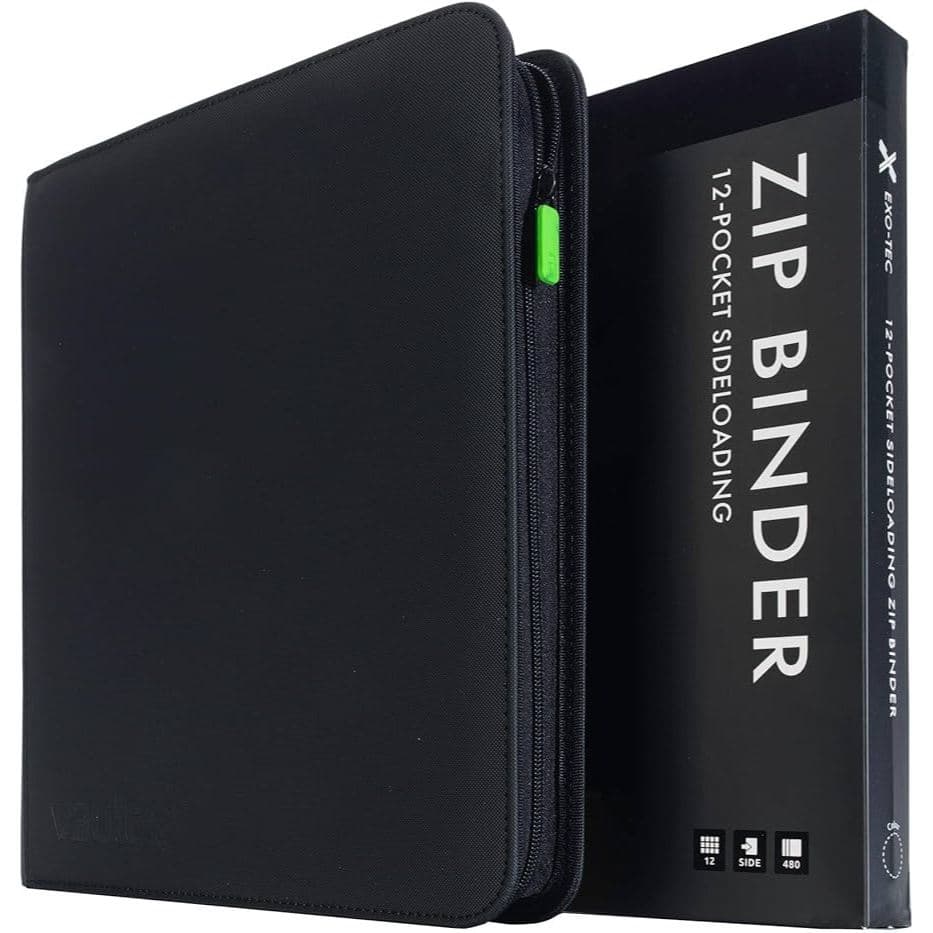 VaultX 12 Pocket Premium Exo-Tec® Zip Card Binder | Vault X Binder